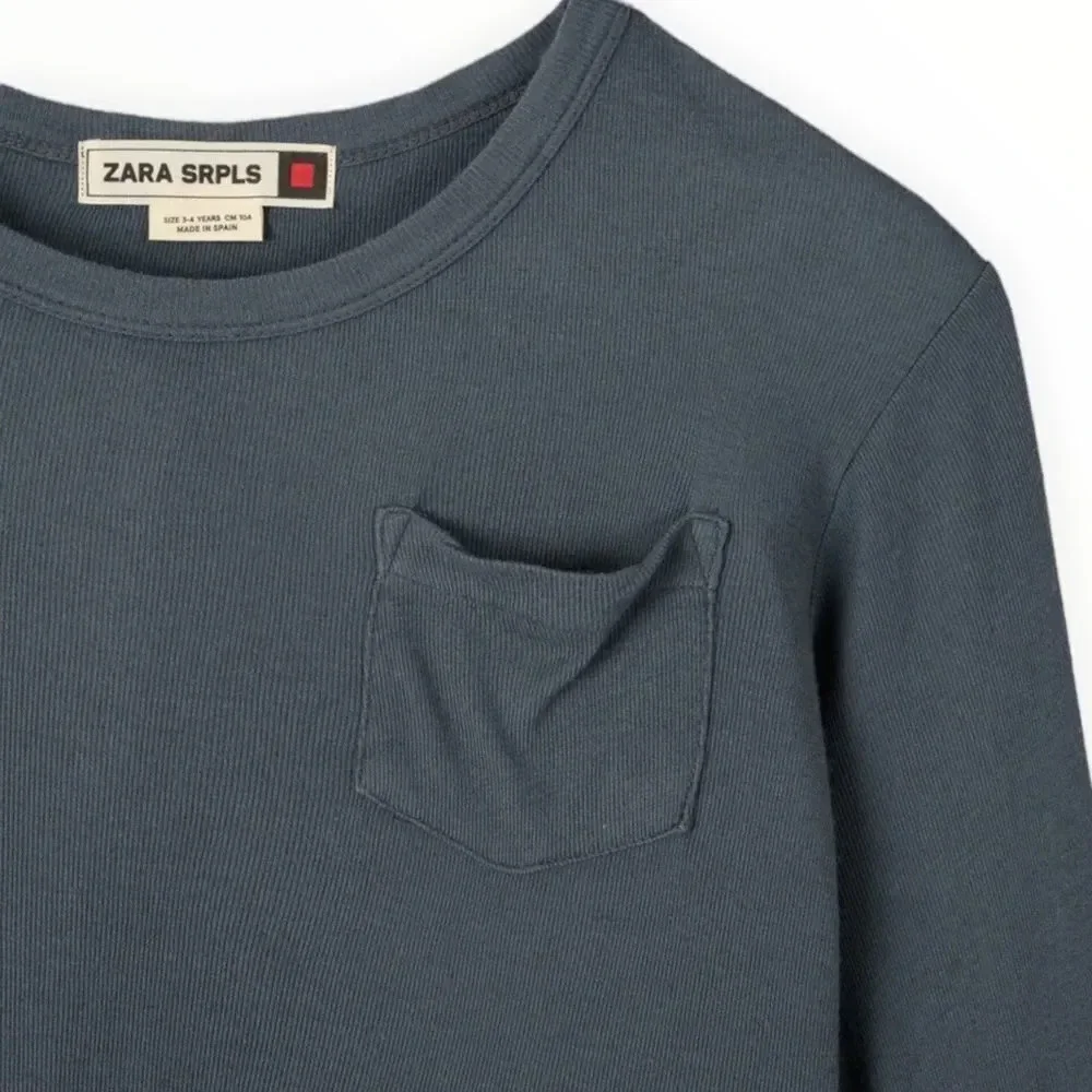 ZARA Kids | Gray | BASIC SRPLS T-SHIRT